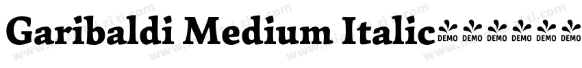 Garibaldi Medium Italic字体转换